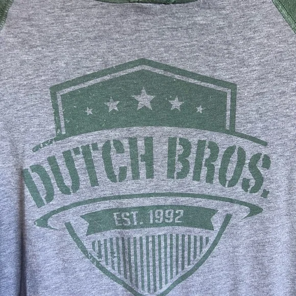 Dutch Bros Green and Gray Hoodie - Picture 2 of 2
